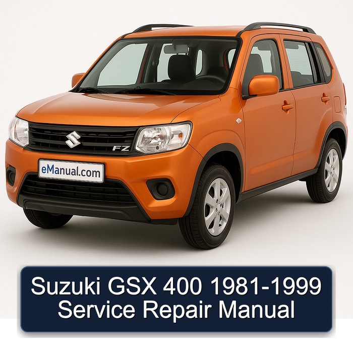 Suzuki GSX 400 1981-1999 Manual de servicio y reparación