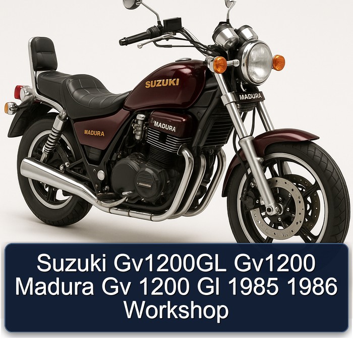 Suzuki Gv1200GL Gv1200 Madura Gv 1200 Gl 1985 1986 Workshop