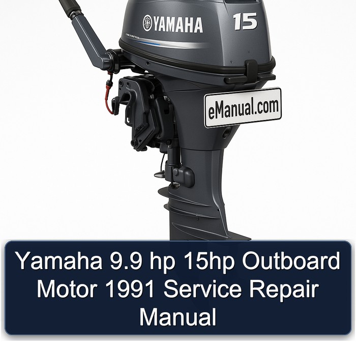 Yamaha 9.9 hp 15hp Outboard Motor 1991 Service Repair Manual 