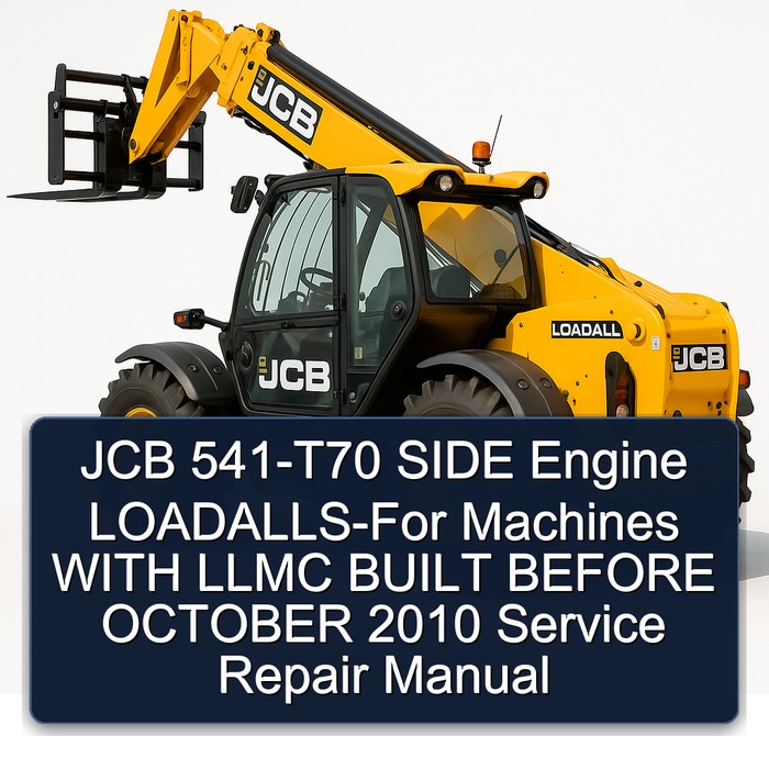 JCB 541-T70 SIDE Engine LOADALLS-For Machines WITH LLMC BUILT BEFORE OCTOBER 2010 Service Repair Manual