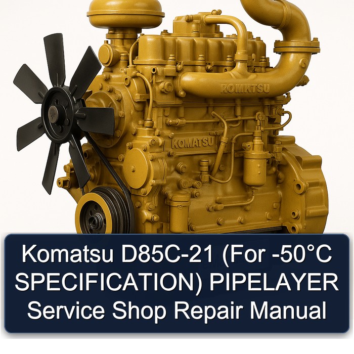 Komatsu D85C-21 (For -50°C SPECIFICATION) PIPELAYER Service Shop Repair Manual