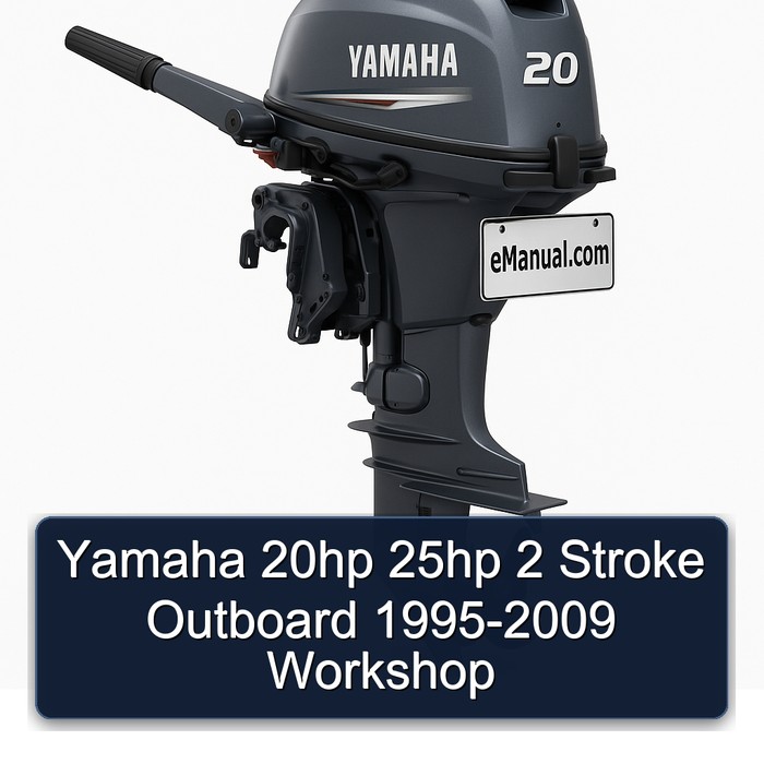 Yamaha 20hp 25hp 2 Stroke Outboard 1995-2009 Workshop