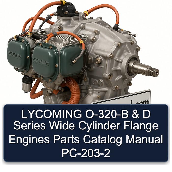 Catálogo de Piezas y Manual del Motor LYCOMING O-320-B & D Serie, Brida de Cilindro Ancha, PC-203-2