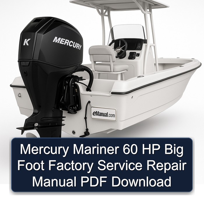 Mercury Mariner 60 HP Big Foot Factory Manual de servicio y reparación PDF Download