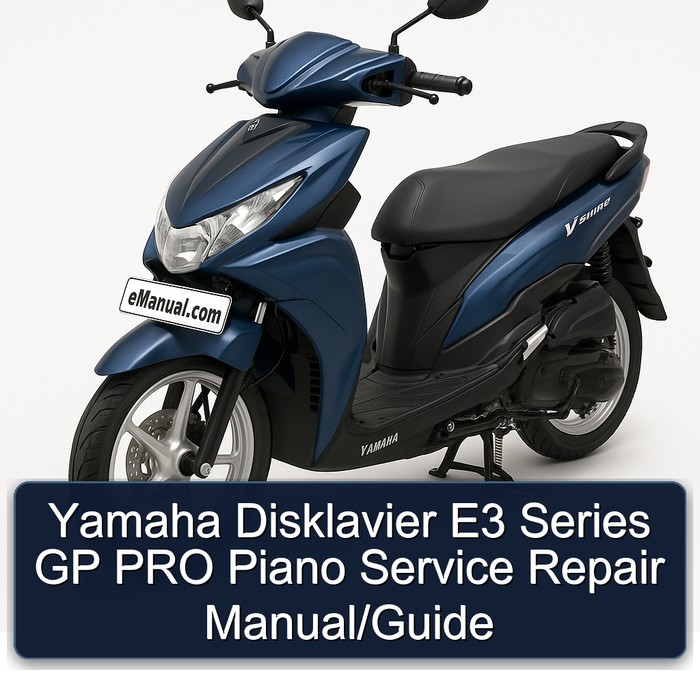 Yamaha Disklavier E3 Series GP PRO Piano Manual de servicio y reparación/Guide