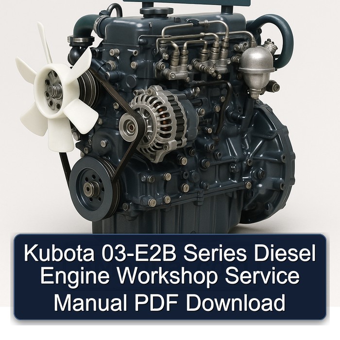 Manual de Servicio de Taller para Motor Diesel Kubota Serie 03-E2B (PDF)