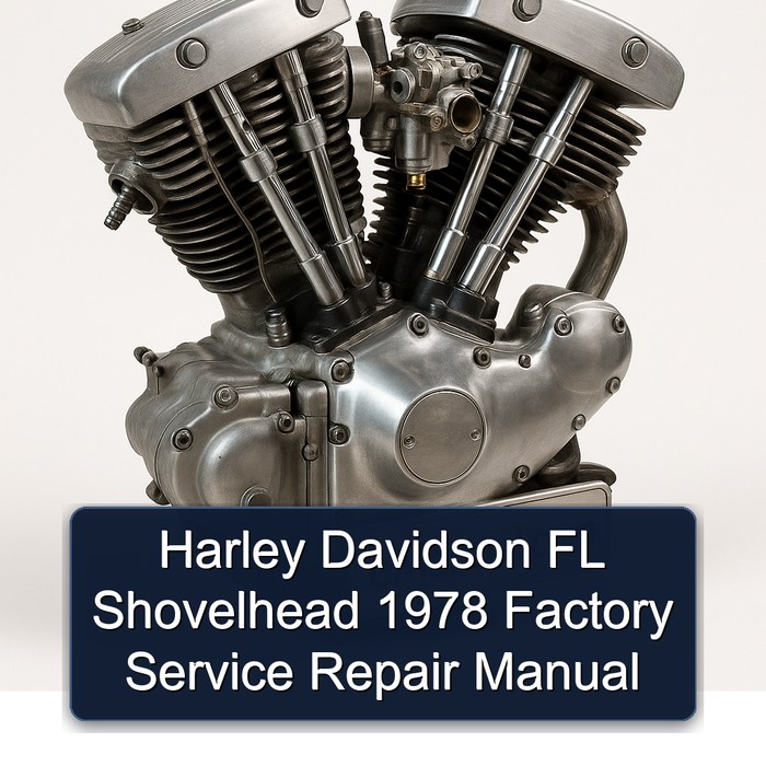 Manual de Servicio y Reparación Harley Davidson FL Shovelhead 1978 de Fábrica