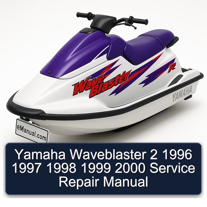 Yamaha Waveblaster 2 1996 1997 1998 1999 2000 Manual de servicio y reparación