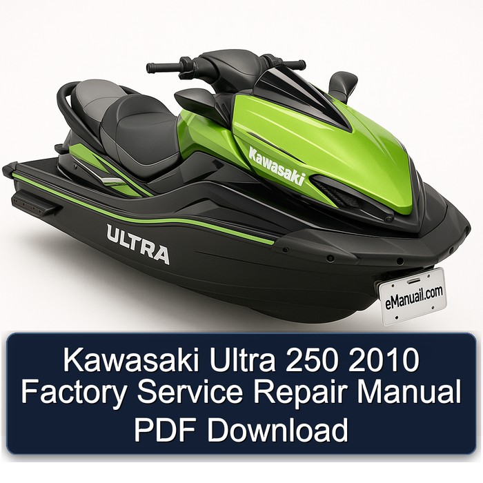 Kawasaki Ultra 250 2010 Factory Manual de servicio y reparación PDF Download