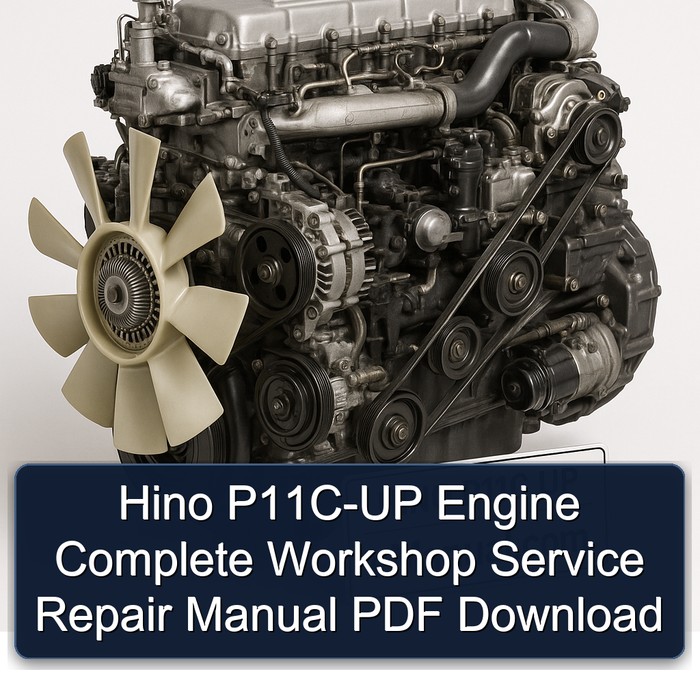 Hino P11C-UP Engine Complete Workshop Service Repair Manual PDF Download