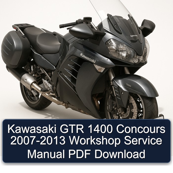 Kawasaki GTR 1400 Concours 2007-2013 Workshop Service Manual PDF Download