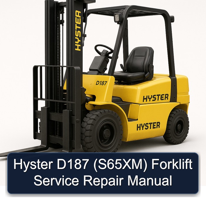 Hyster D187 (S65XM) Forklift Manual de servicio y reparación