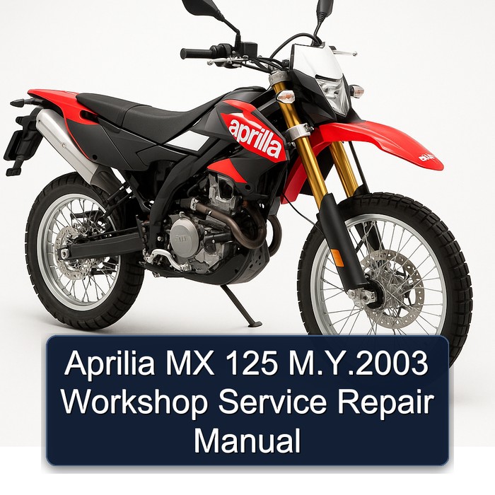 Aprilia MX 125 M.Y.2003 Workshop Manual de servicio y reparación