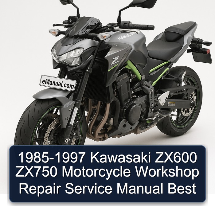 1985-1997 Kawasaki ZX600 ZX750 Motorcycle Workshop Repair Service Manual Best