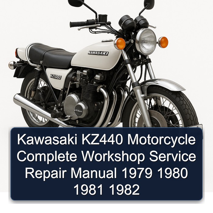 Kawasaki KZ440 Motorcycle Manual completo de servicio y reparación del taller 1979 1980 1981 1982