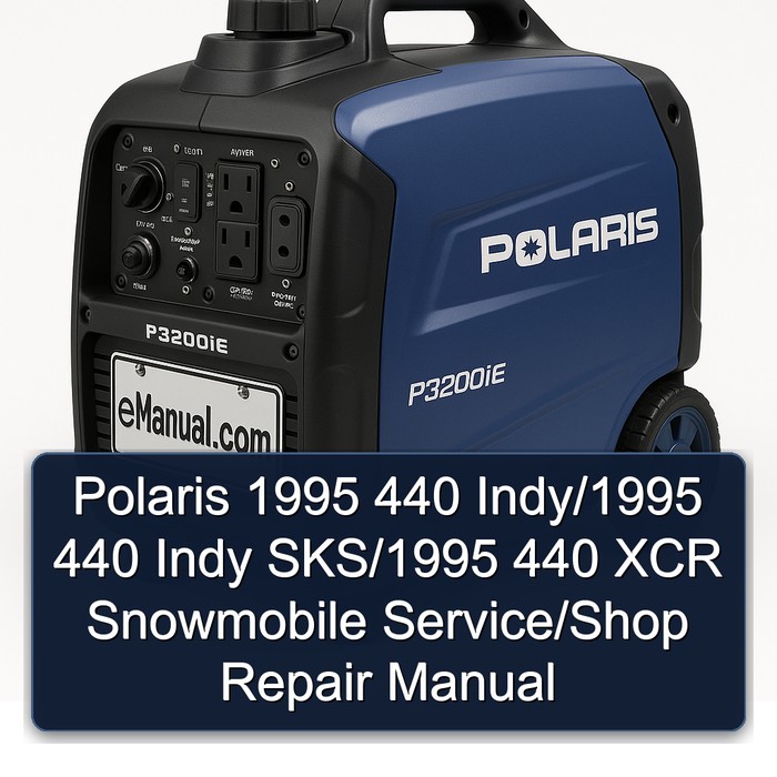 Polaris 1995 440 Indy/1995 440 Indy SKS/1995 440 XCR Snowmobile Service/Shop Repair Manual