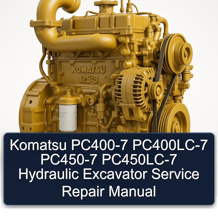 Komatsu PC400-7 PC400LC-7 PC450-7 PC450LC-7 Hydraulic Excavator Manual de servicio y reparación