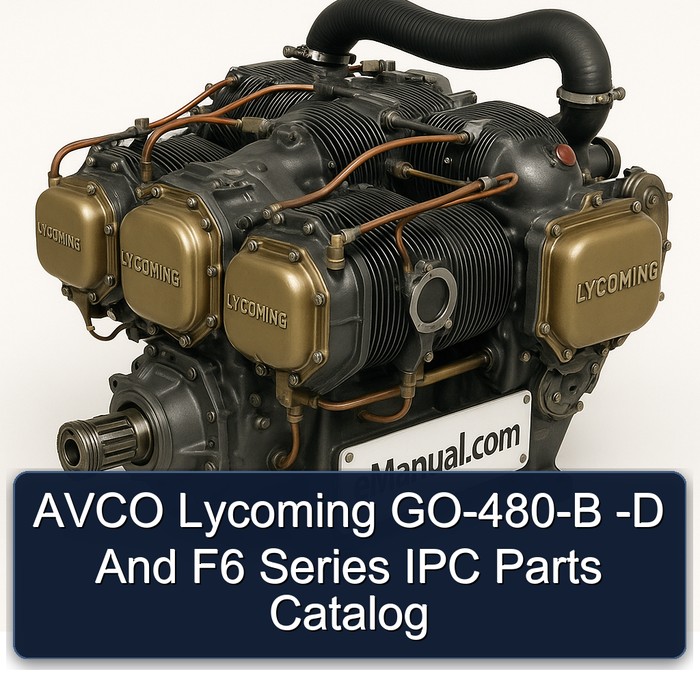 Catálogo de Piezas IPC para Motores AVCO Lycoming GO-480-B -D y Serie F6