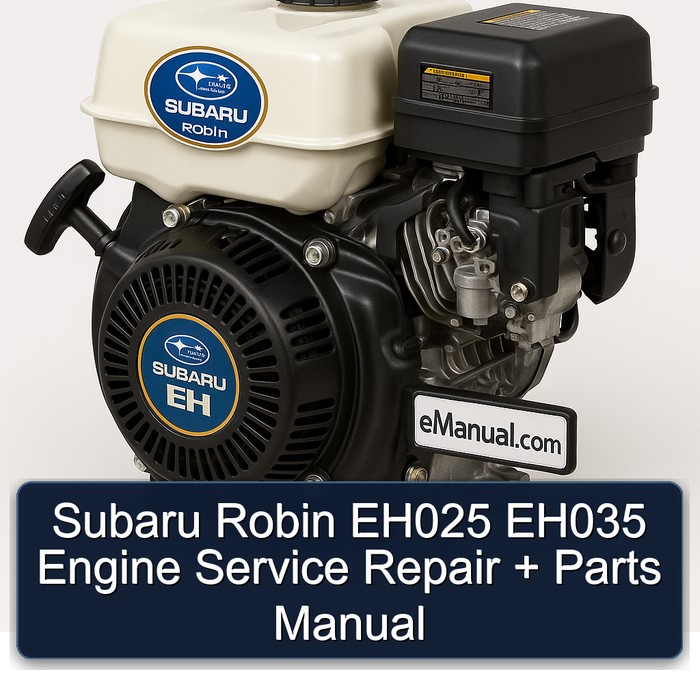 Subaru Robin EH025 EH035 Engine Service Repair + Parts Manual 