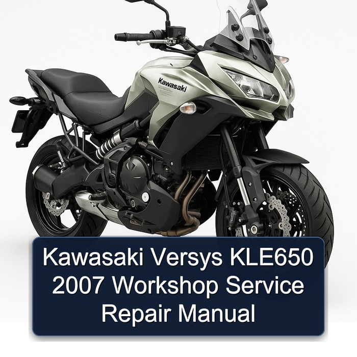 Kawasaki Versys KLE650 2007 Workshop Manual de servicio y reparación