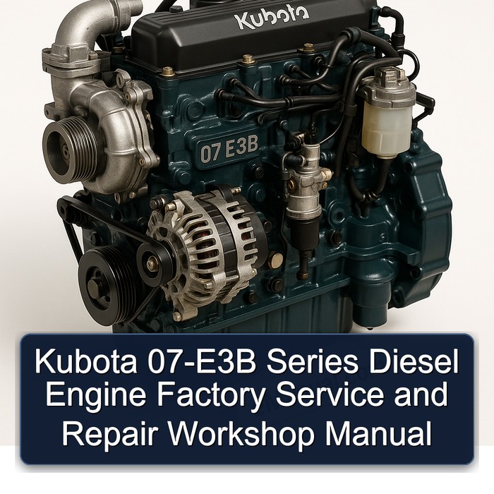 Kubota 07-E3B Series Diesel Engine Factory Service and Repair Workshop Manual