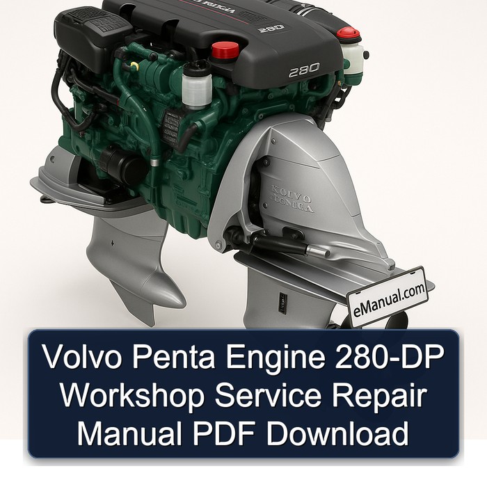 Volvo Penta Engine 280-DP Workshop Service Repair Manual PDF Download