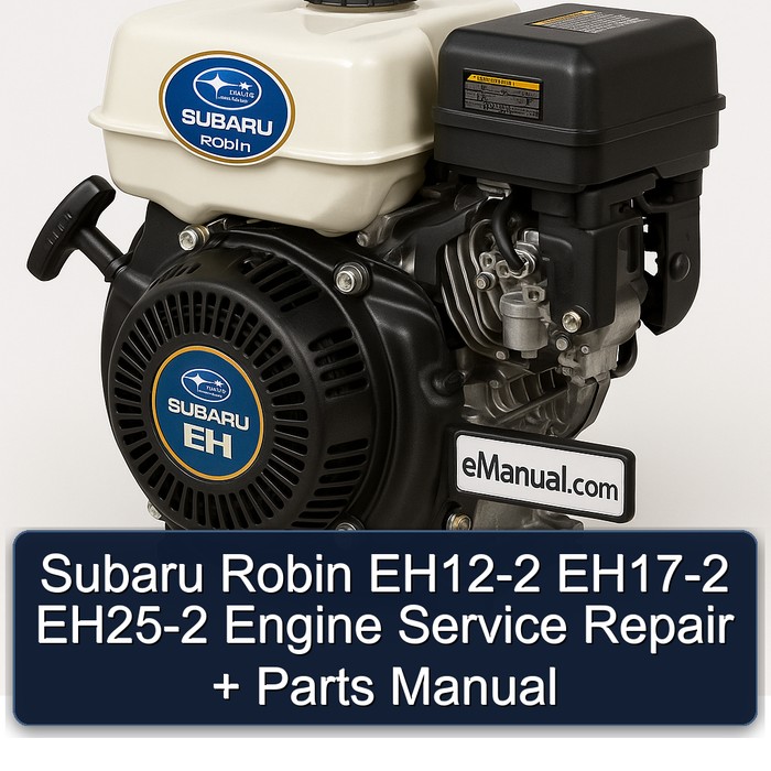 Subaru Robin EH12-2 EH17-2 EH25-2 Engine Service Repair + Parts Manual 