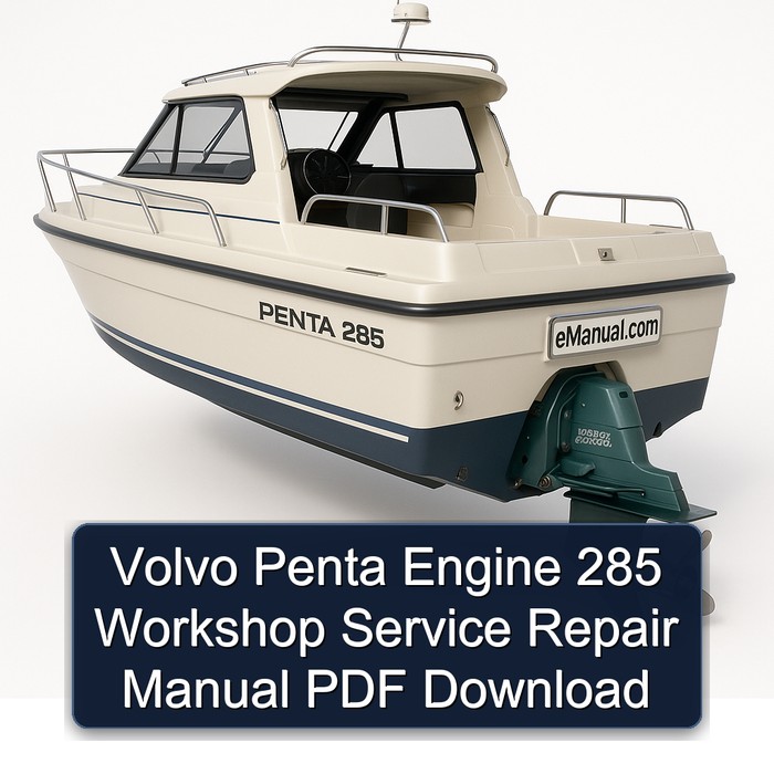 Volvo Penta Engine 285 Workshop Service Repair Manual PDF Download