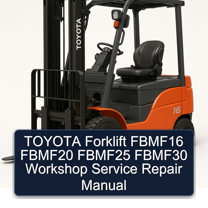 Manual de Servicio y Reparación para Montacargas Toyota FBMF16, FBMF20, FBMF25, FBMF30