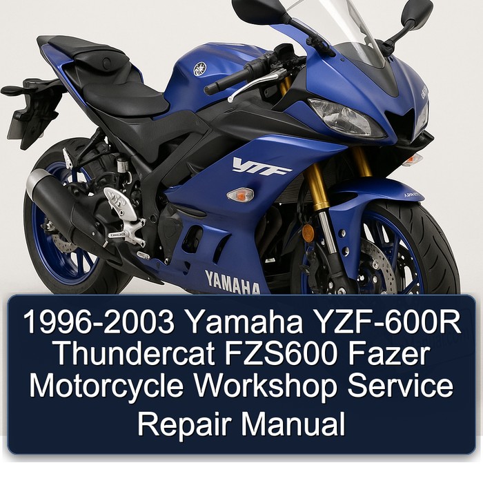 1996-2003 Yamaha YZF-600R Thundercat FZS600 Fazer Motorcycle Workshop Manual de servicio y reparación