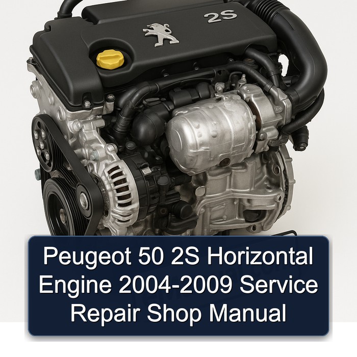 Peugeot 50 2S Horizontal Engine 2004-2009 Service Repair Shop Manual