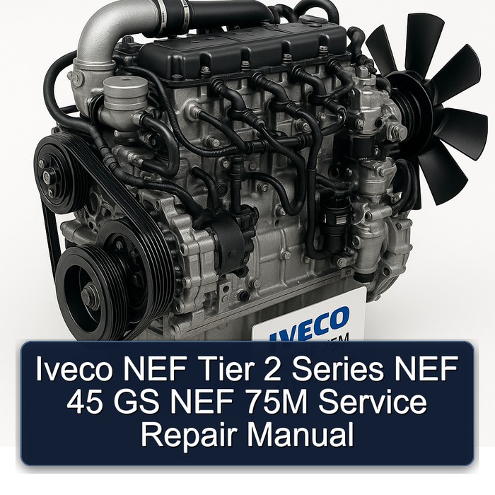 Iveco NEF Tier 2 Series NEF 45 GS NEF 75M Service Repair Manual