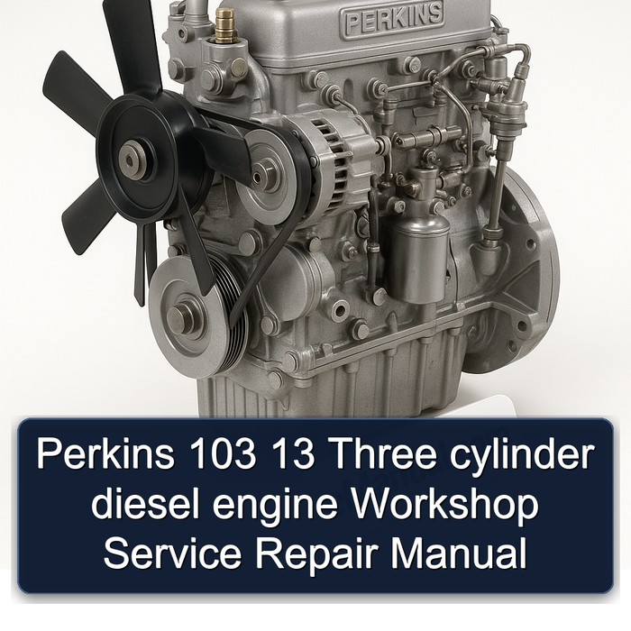 Manual de Servicio y Reparación del Motor Diesel Perkins 103-13 de Tres Cilindros