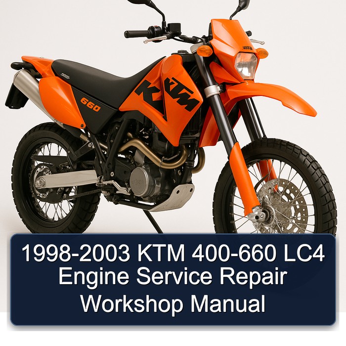 1998-2003 KTM 400-660 LC4 Engine Service Repair Workshop Manual