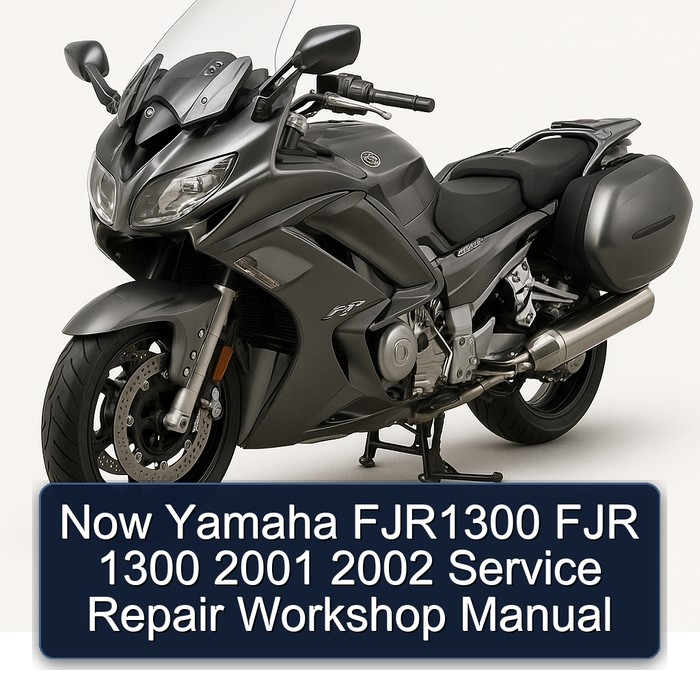  Now Yamaha FJR1300 FJR 1300 2001 2002 Service Repair Workshop Manual