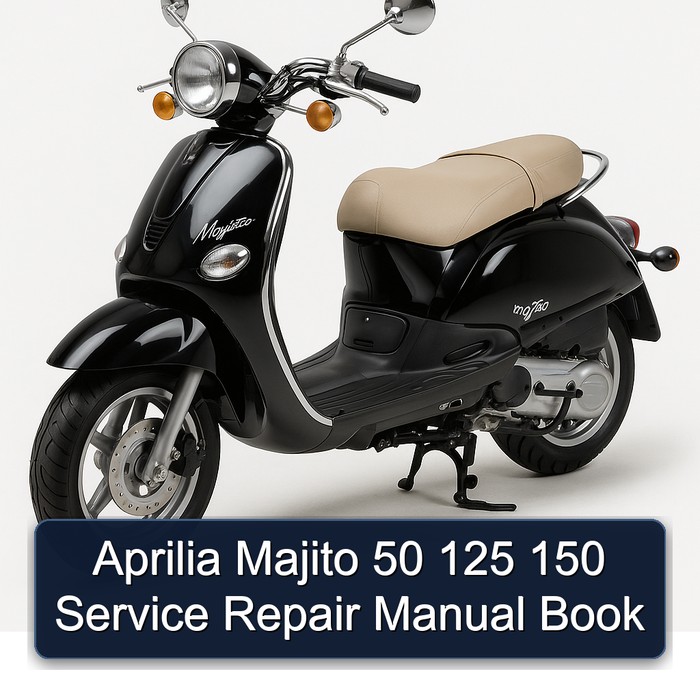 Aprilia Majito 50 125 150 Manual de servicio y reparación Book