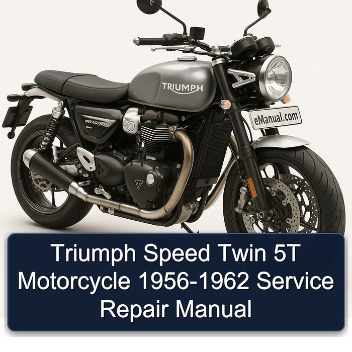 Triumph Speed Twin 5T Motorcycle 1956-1962 Manual de servicio y reparación