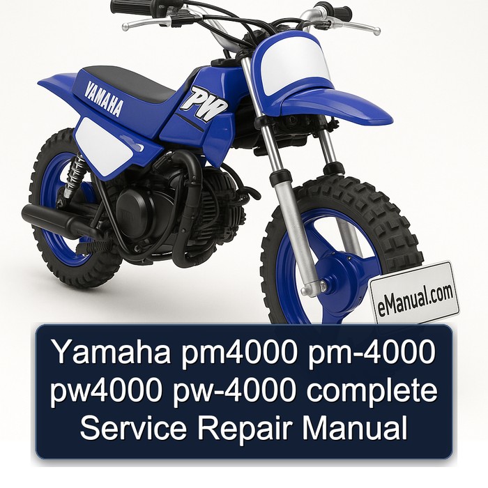 Yamaha pm4000 pm-4000 pw4000 pw-4000 complete Manual de servicio y reparación