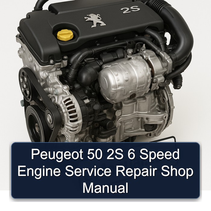 Manual de Reparación y Servicio del Motor Peugeot 50 2S de 6 Velocidades