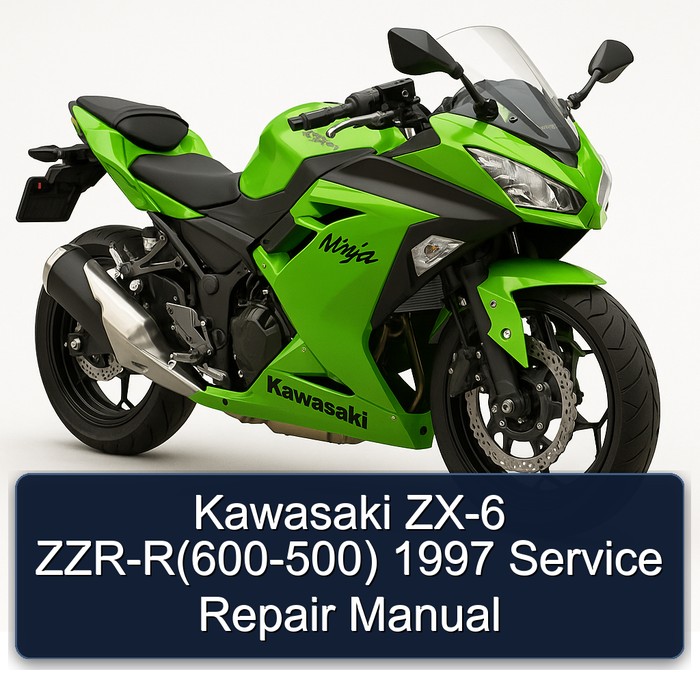 Kawasaki ZX-6 ZZR-R(600-500) 1997 Manual de servicio y reparación