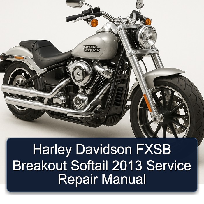 Harley Davidson FXSB Breakout Softail 2013 Manual de servicio y reparación