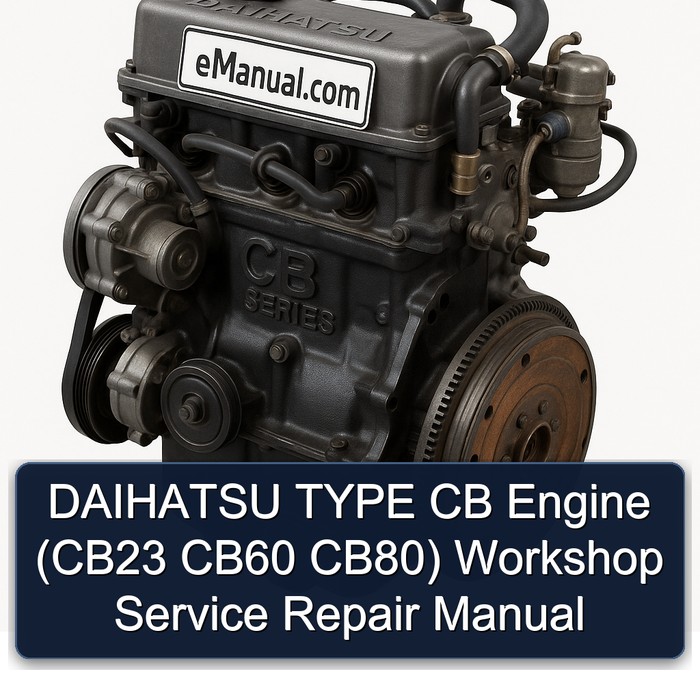 DAIHATSU TYPE CB Engine (CB23 CB60 CB80) Workshop Service Repair Manual