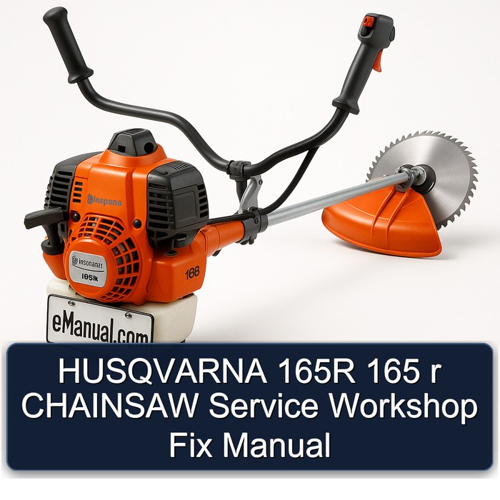 HUSQVARNA 165R 165 r CHAINSAW Service Workshop Fix Manual 