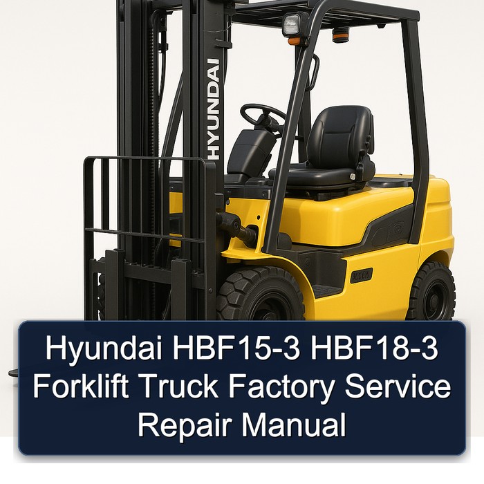 Hyundai Gabelstapler HBF15-3 / HBF18-3 Werkstatthandbuch