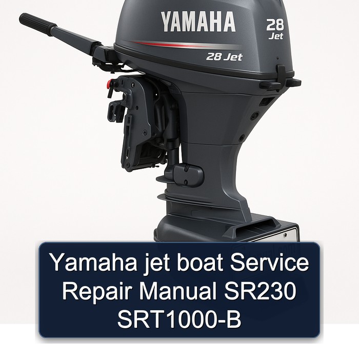 Yamaha jet boat Manual de servicio y reparación SR230 SRT1000-B