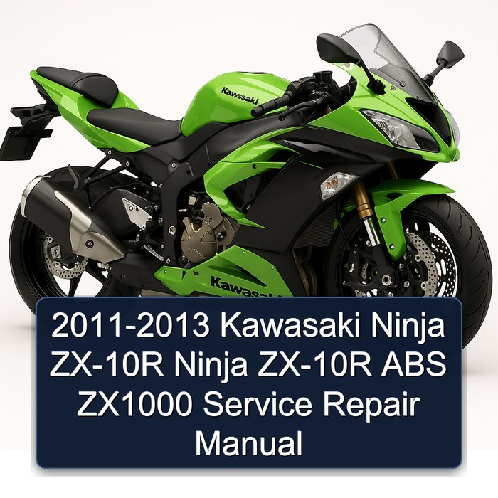 2011-2013 Kawasaki Ninja ZX-10R Ninja ZX-10R ABS ZX1000 Manual de servicio y reparación