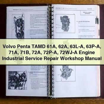 Volvo Penta Tamd 61A 62A 63L-a 63P-a 71A 71B 72A 72P-a 72WJ-a Engine Industrial Workshop Service Repair Manual PDF Download