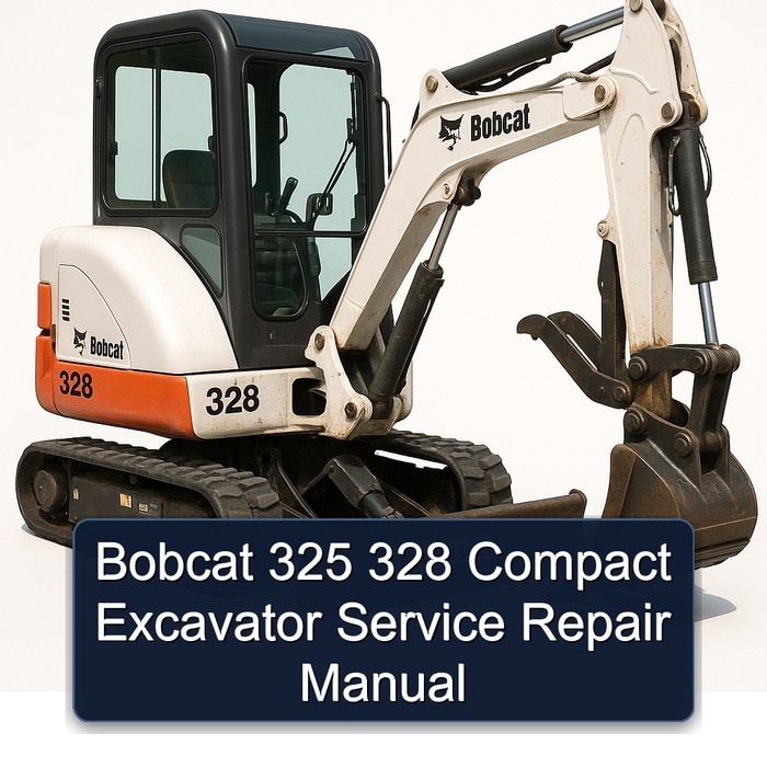 Bobcat 325 328 Compact Excavator Service Repair Manual (325 S/N AAC511001 & Above 325 S/N A9K011001 & Above 328 S/N A9K111001 & Above)