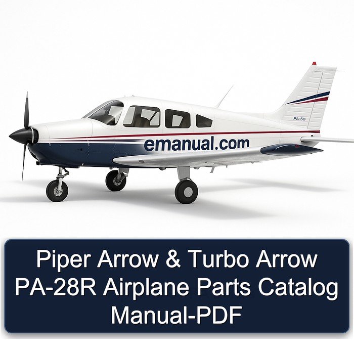 Piper Arrow & Turbo Arrow PA-28R Airplane Parts Catalog Manual-PDF
