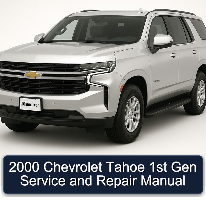 2000 Chevrolet Tahoe 1st Gen Manual de servicio y reparación